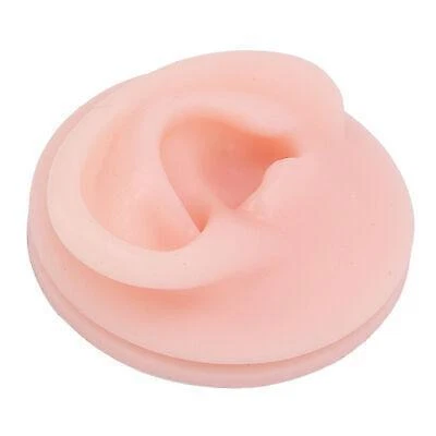 Modelo de oreja de silicona para práctica de acupuntura - pantalla de orejas falsas suaves