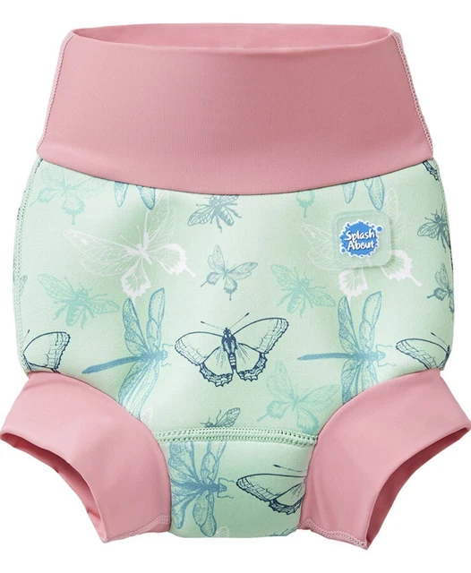 Splash About Happy Nappy Swim Diaper Shark Orange, 0-3 Month (KIDS)