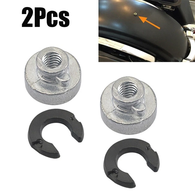 2Pcs Motorcycle Bike Rear Seats Nuts Kit For Harley Sportster Mount Nut Bolt