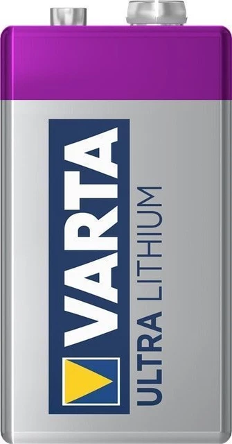 3x Varta Ultra Litio 9V batteria blocco - alimentazione per rilevatore di fumo, sport, outdoo