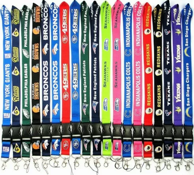 NFL Lanyard NEW UK Seller Keyring ID Holder Strap USA American Football