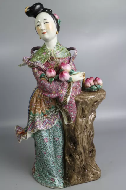 Beautiful Chinese famille rose porcelain ma gu xian shou(麻姑献寿）