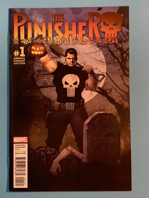 The Punisher Annual #1 Marvel Comics 2016 Razzah Variant Halloween Cover