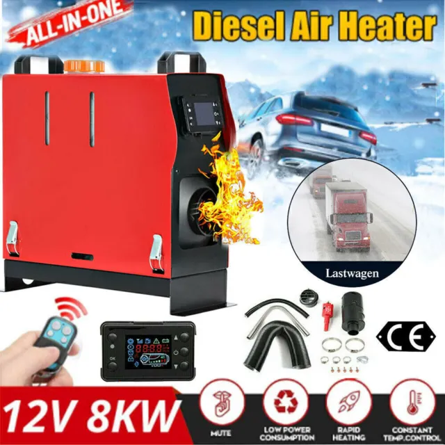 8KW 12V bluetooth DieselHeizung Standheizung Luftheizung Auto Air Heater  LCD