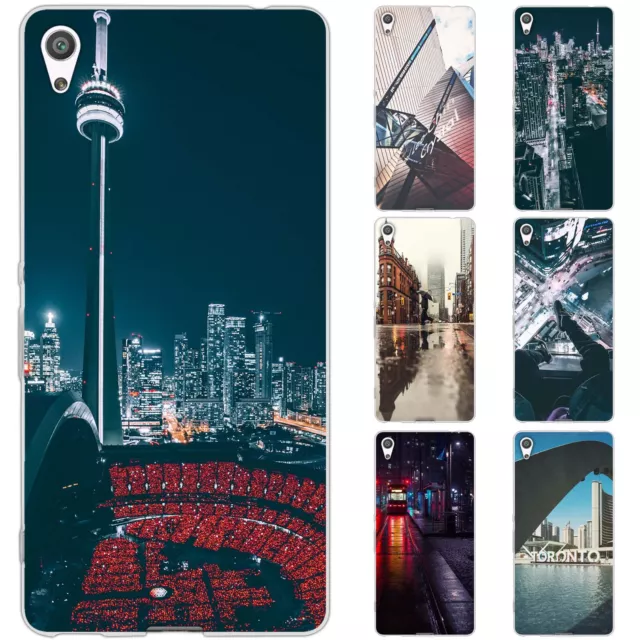 dessana Toronto Sightseeing TPU Silikon Schutz Hülle Case Handy Tasche für Sony