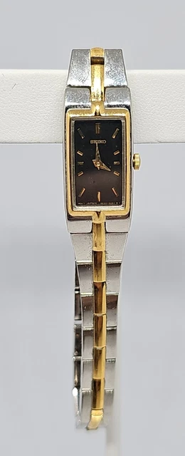 Montre Seiko Femme Vintage Quartz – Bracelet Acier, Cadran Blanc, Années 90, Neuf Avec Étiquette