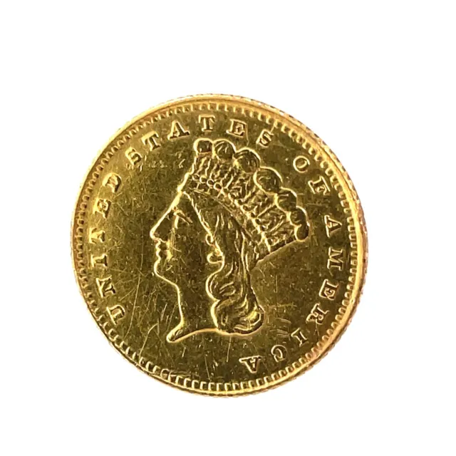 1888 G$1 Indian Princess Large Head Gold Dollar Coin -Type 3