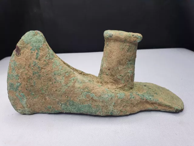 Circa 10th-8th BC Ancient Luristan Bronze Heavy Double Axe-Head Luristan Empire