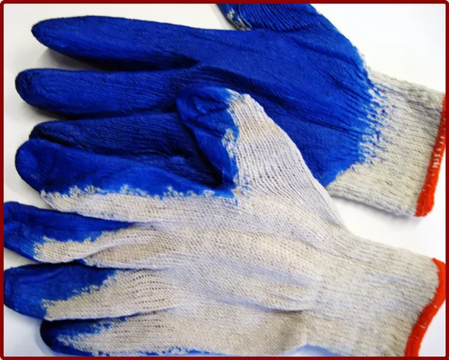 Guantes de Jardinero con Palma de Nitrilo Talla L ( Paquete de 10 Unidades )