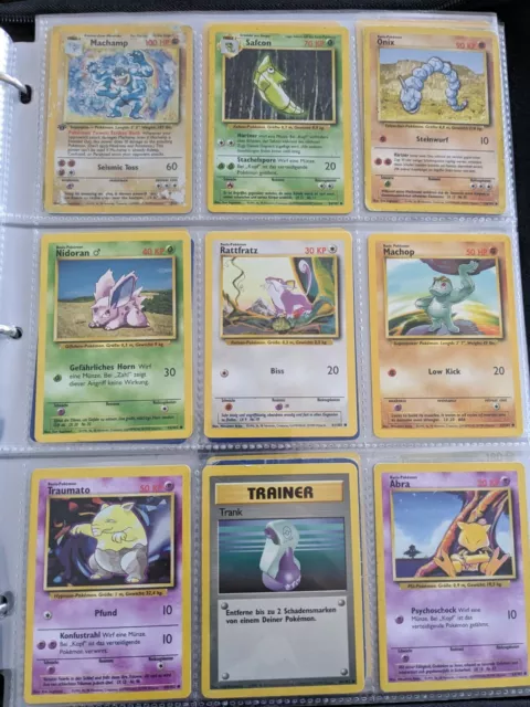 Pokemon Base Set First Edition Shiny Machamp 9x