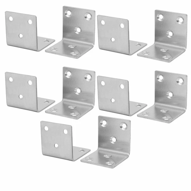 41mmx41mmx40mm Stainless Steel Right Angle Bracket Corner Brace Fastener 10pcs