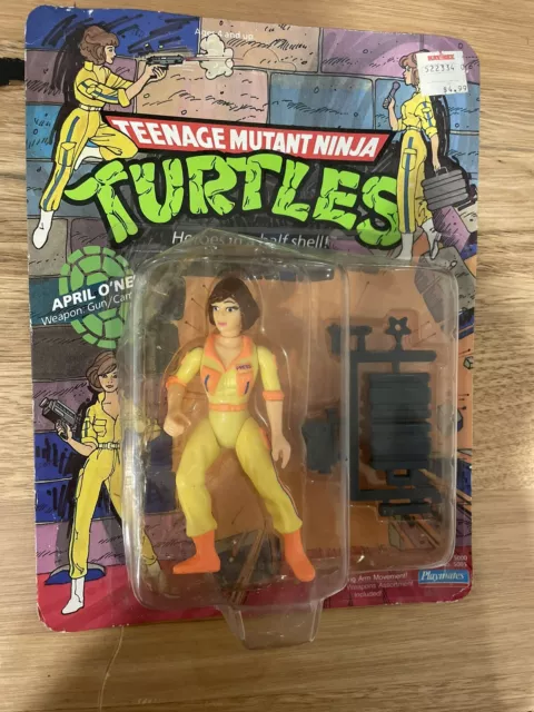 1988 APRIL O’NEIL ORANGE 10 BACK RARE Ninja Turtles Playmates VINTAGE TMNT MOC