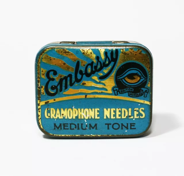 Embassy 'Medium Tone Needles' Gramophone Needle Tin - (H14)