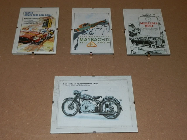 BMW R 61, Maybach 12, Mercedes Benz LKW, ADAC Eifel-Pokal, kl. Glasbilder gebr.