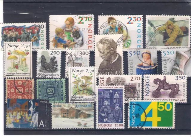 Briefmarken Norwegen Gestempelt, Lot 19