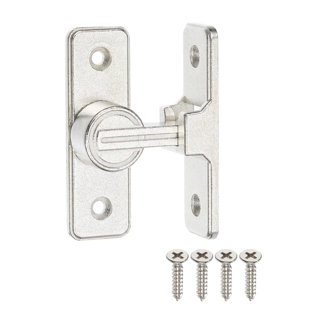 Barn Door Lock Sliding Barn Door Latch Lock 90 Degree Gate Latch Nickel