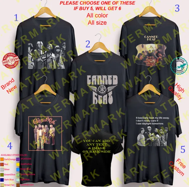 T-shirt CANNED HEAT Album Concert Album size Adult S-5XL Youth Infants