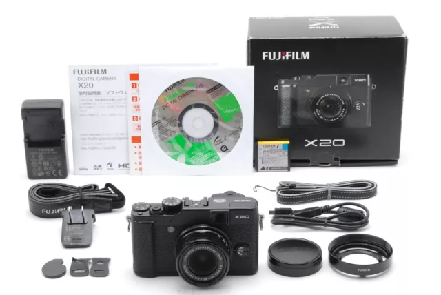 [TOP MINT+ in Box] Fujifilm X Series X20 12.0MP Digital Camera Black From JAPAN