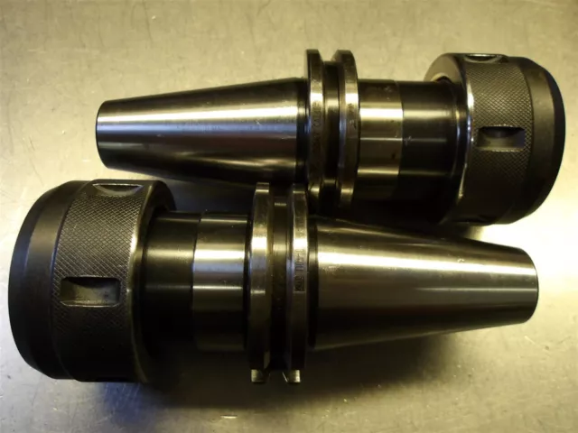 2 Used Narex CAT40 TG100 Collet Chuck 3"/3.25" Projection CAT40-NTG10-90U