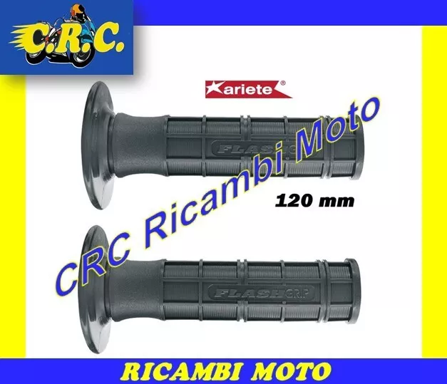 Coppia Manopole Moto Cross Enduro Fuoristrada Ariete 22/25 Mm Nere