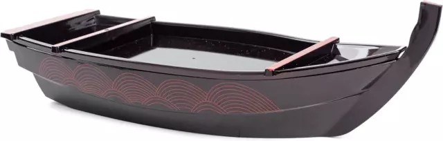 Japanese Sashimi Sushi Boat Plate Detachable Serving Tray for Restaurant Home Di