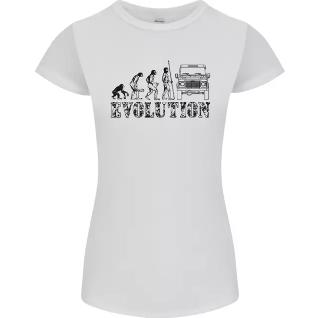 4x4 Evolution Off Roading Road Driving Womens Petite Cut T-Shirt