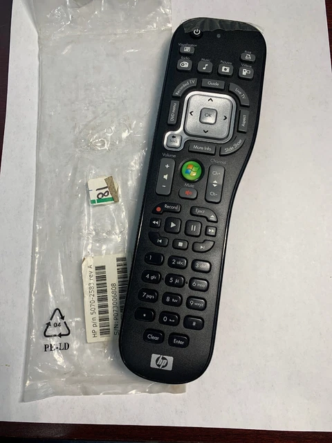HP Touchsmart Windows PC Media Center Remote Control 5070-2583 Remote Only