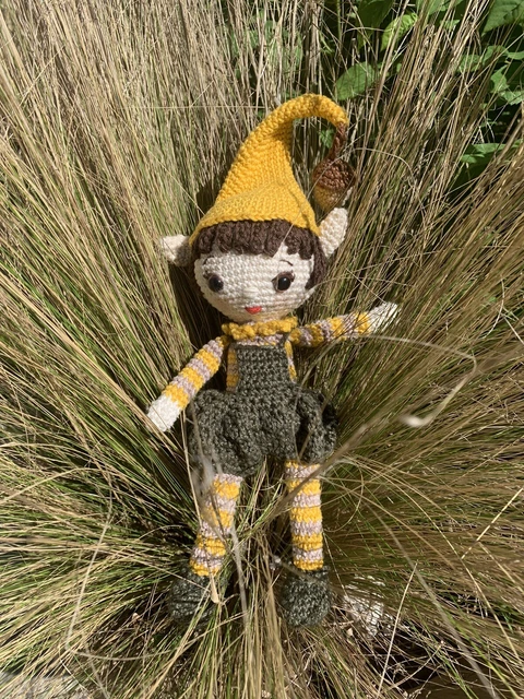 Doudou Poupee Petit Lutin Fait Main