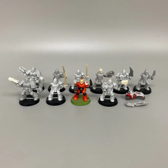 Lot Figurines Space Crusade - 16 Space Marines Warhammer 40K (Occasion, Partiellement Peintes)