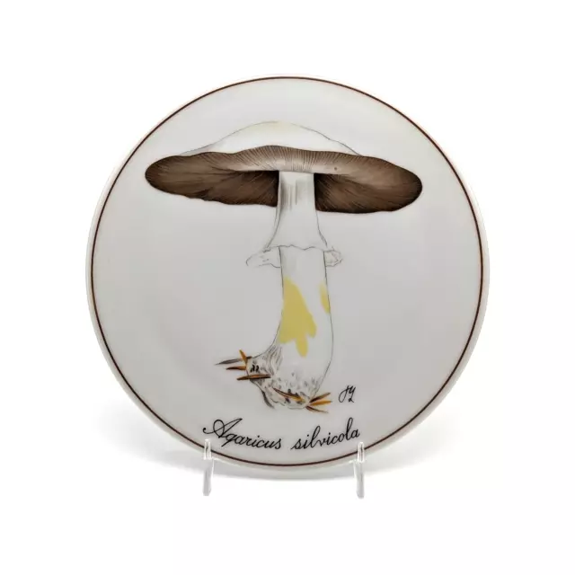 Bing & Grondahl Copenhagen Porcelain Mushroom Plate Trivet Agaricus Silvicola