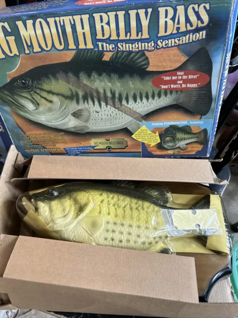 Vintage 1998 Big Mouth Billy Bass The Singing Sensation By GEMMY-New In OG Box