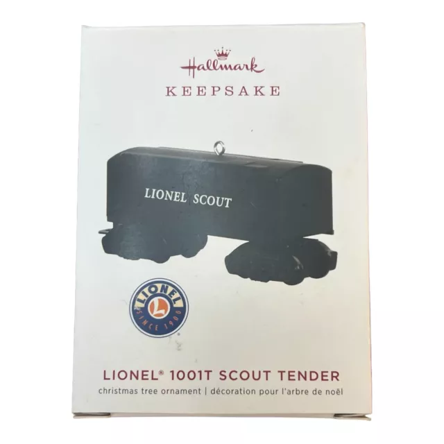 NEW 2019 Hallmark Keepsake Lionel 1001T Scout Tender Christmas Tree Ornament New