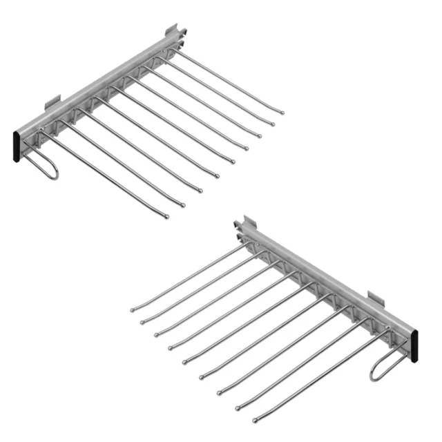 Pull-out Clothes Hanger, Trouser Rack, Extending Rail Wardrobe Storage Organiser