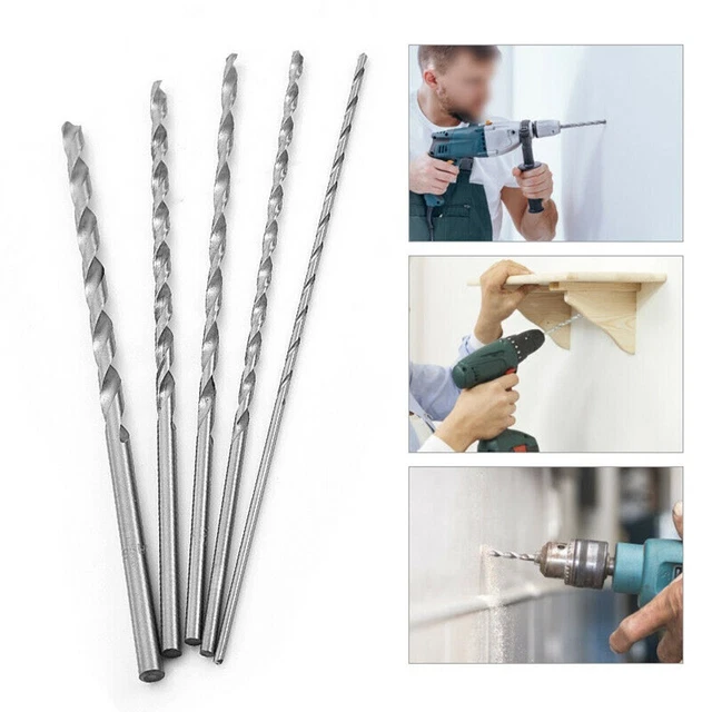 Extra Long Drill Bit 160-300mm Métal Bois Foreuse Trou Scie Rechange Outil Neuf