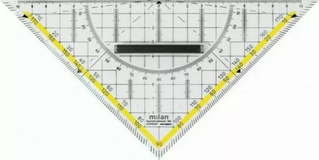 Geodreieck groß Geometrie-Dreieck 22 cm Geo-Dreieck