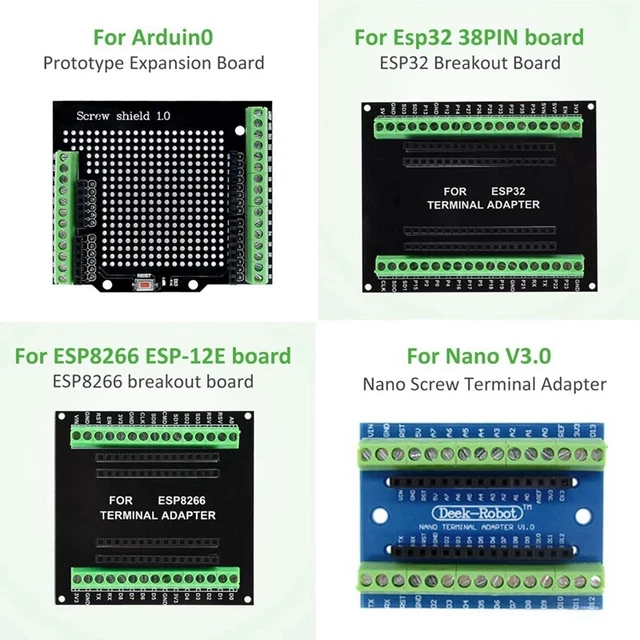 KeeYees Lot de 2 cartes de dérivation ESP32 GPIO 1 en 2 pour 38 broches sans trou de montage Version ESP32 Carte de développement KeeYees Lot de 2 cartes de dérivation ESP32 GPIO 1 en 2 pour 38 broches sans trou de montage Version ESP32 Carte de développement