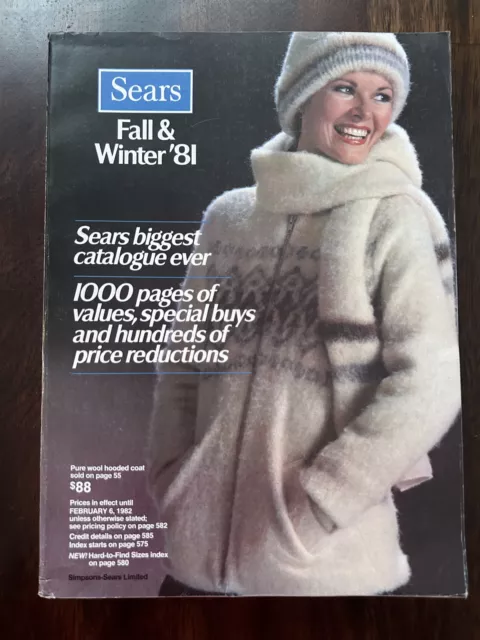 Sears  Winter Fall 1981 Catalog