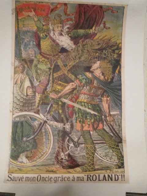 Affiche Litho Cycles Humber Beeston – Misti 1895 – 98x137cm – Publicité Vélo