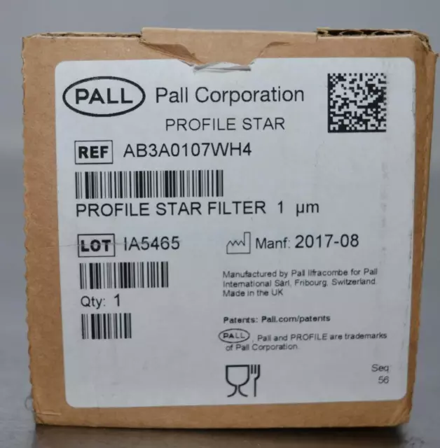 Pall Profile Star Filter Cartridge 1um Model AB3A0107WH4 ++ NEW