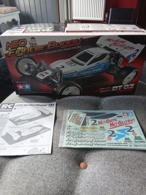 Planche De Stickers Tamiya DT03 - Neo Fighter Buggy - Accessoire Personnalisation - Dès 14 Ans