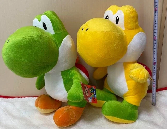 Super Mario (30cm) & Yoshi (27cm) Peluche, Peluches, Original, 2 Personnages Disponibles! (Super Mario_plush_30cm