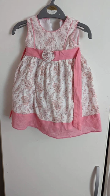 Absolutely Stunning baby girls dress. Pink Floral Age 3-6 Months