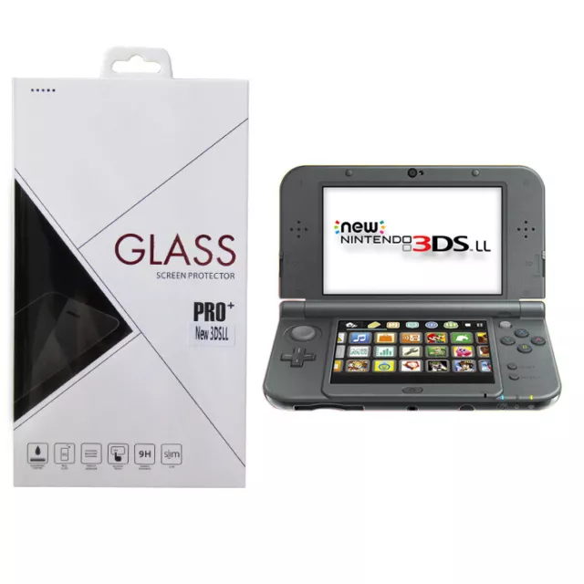 9H Glass LCD Screen Guard Protector for New Nintendo 3DS XL / LL ( 2014 Model )