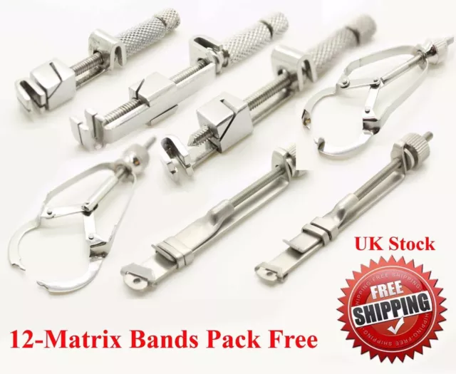 Dental Matrix Retainer with FREE Bands - Ivory, Tofflemire, Siqveland, Worldwide