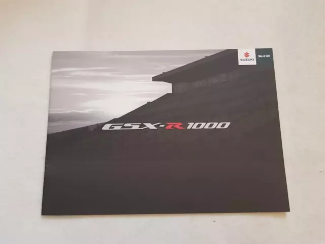 SUZUKI GSX-R1000 Motorcycle Sales Brochure SEP 2011 #99999-A0002-221