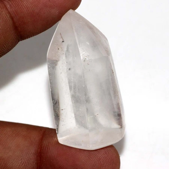 Crystal Quartz Crystal Obelisk Point 42X22mm 26gms Reiki Energy Protection JW