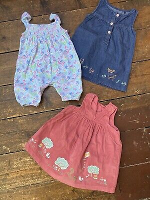 Baby girls bundle 3-6 months M&S Next Jojo maman bebe dresses jumpsuit