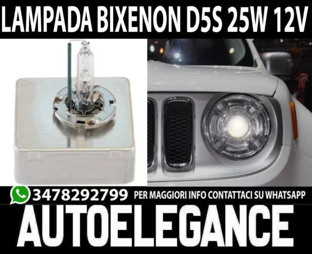 Jeep Renegade  Coppia Lampade D5S 25W 12V Ricambio Xenon 4300K Bianco