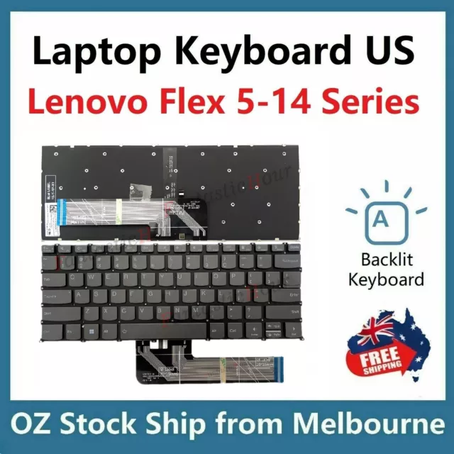 Keyboard For Lenovo IdeaPad Flex 5-14ITL05 82HS00V4AU 82HS00RHAU Backlit US