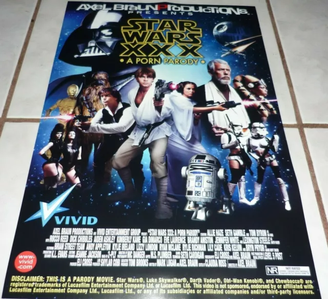 640px x 583px - STAR WARS XXX A Porn Parody Rare ViViD Poster! ALLIE HAZE Mint! $39.97 -  PicClick